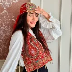 سربند جواهر دوزی قرمز